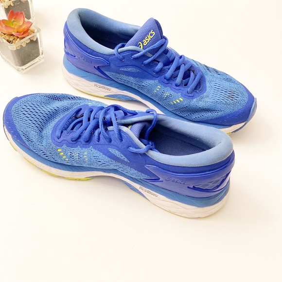 ASICS | Gel Cummulus 24 Blue Lime Green Running Workout Walking Sneakers SIZE 9 - Picture 3 of 7